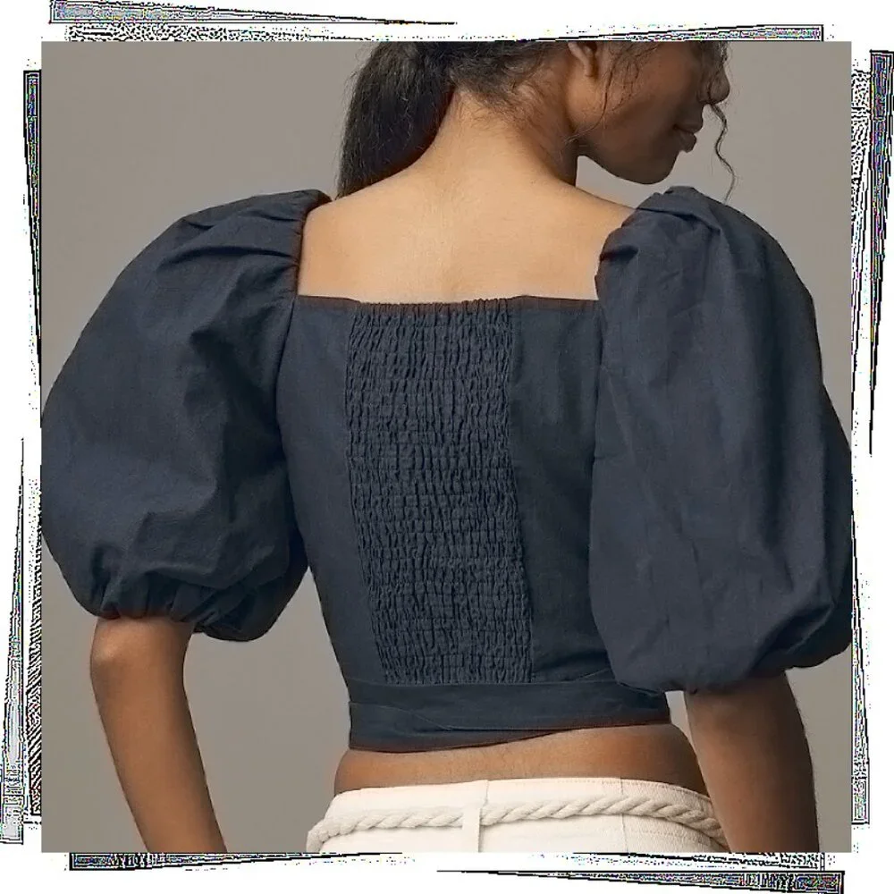 Anthropologie lovely navy